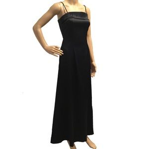 Rampage Vintage 90s Y2K Embellished Midnight Prom Dress Strappy Maxi Sleeveless